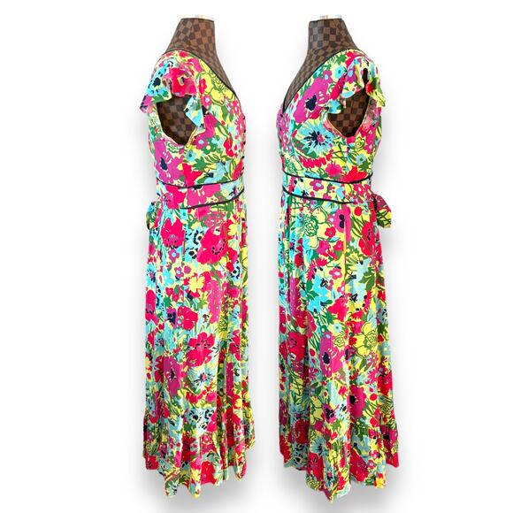 ModCloth Eyes On You Floral Maxi Dress Large NEW Coquette Romantic Fairycore - Picture 3 of 13